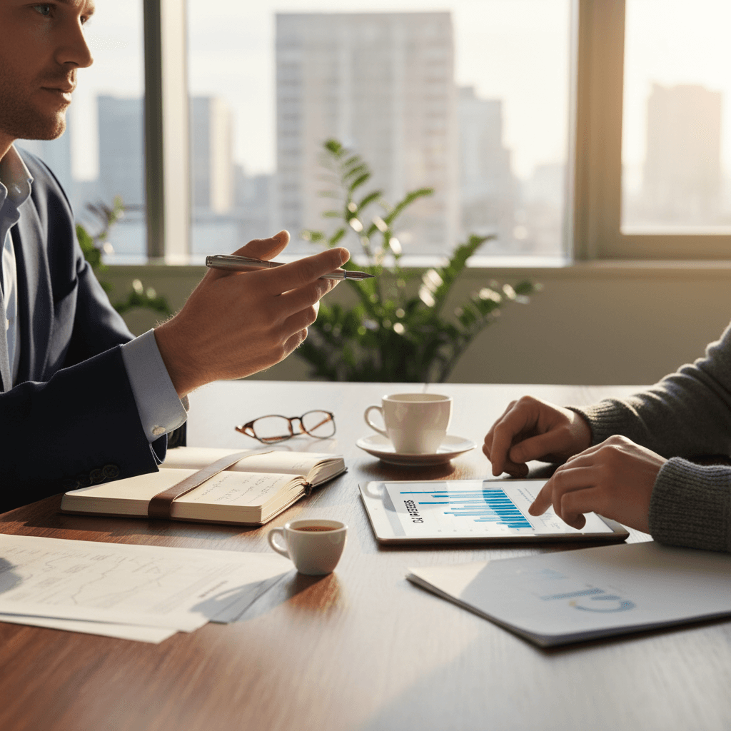 Technical consulting meeting showing open communication with client